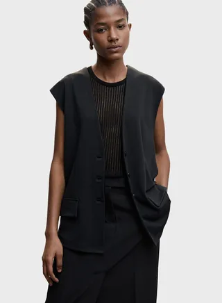 Button Detail Coat 