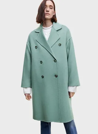Double Breasted Longline Coat 