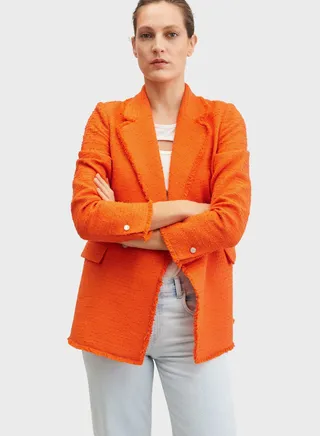 Knitted Double Breasted Jacket 