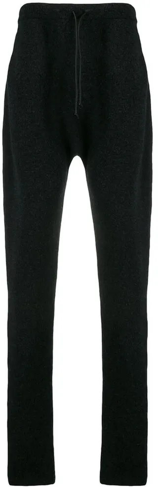 Drawstring Straight-Leg Trousers