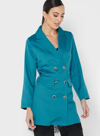 Button Detail Coat 