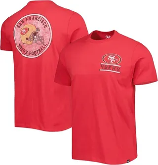 Men's '47 Brand Scarlet San Francisco 49ers Open Field Franklin T-shirt