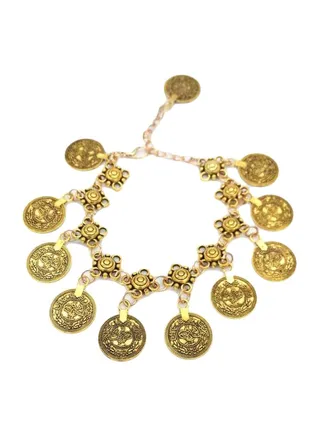 2-Piece Coin Anklet Set 