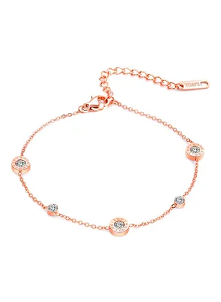 Gold Plated Adjustable Anklet 
