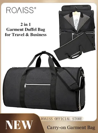 Large Capacity Outdoor Travel Bag Portable Suit Garment Storage Bag Foldable Business Luggage Bag with Multifunctional Organizer Suitable for Carrying and Storing Travel Essentials 