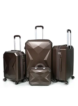 Murano three-piece travel bag set, Coffee 