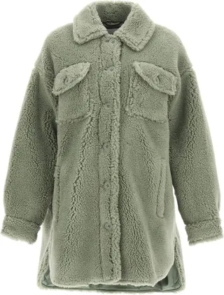 Stand Studio Faux-Fur Single Breasted Coat