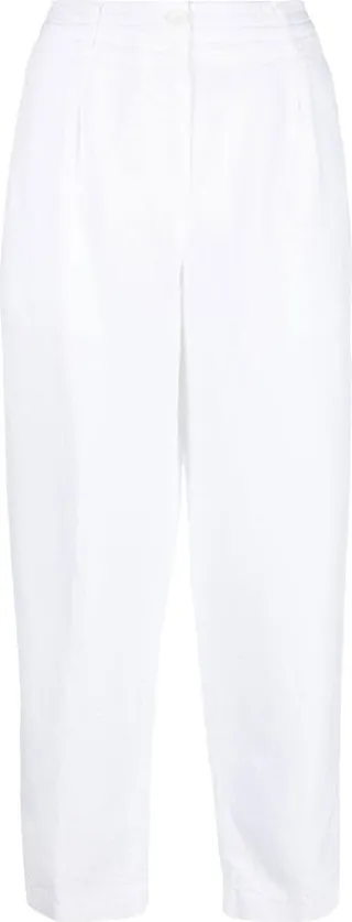 Linen Straight-Leg Trousers