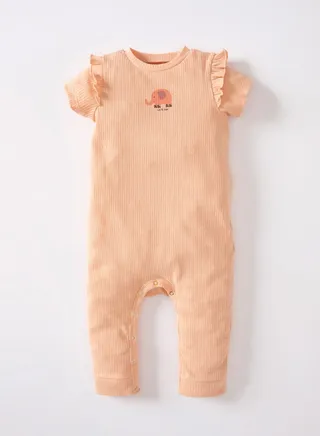 Kids Elephant Print Playsuits 