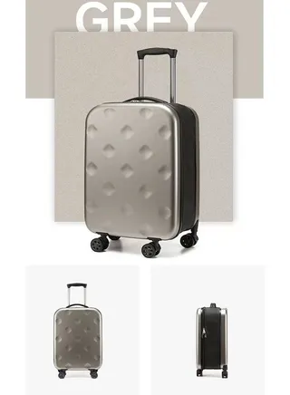 Luggage Expandable ABS+PC  Spinner Trolley  Hard Shell Travel Suitcase Lightweight Durable Double Wheels TSA Lock Mute Mecanum Wheels Folding Carry-On Luggage Set (20/24Inch) 