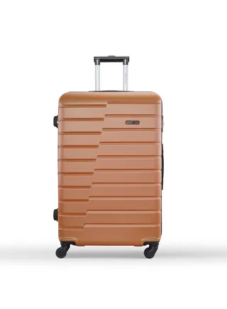 Lightweight 1 piece Single Size ABS Hard side Small Cabin Carry Travel Luggage Trolley Bag with Lock for men / women / unisex Hard shell strong 