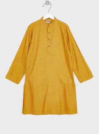 Kids Printed Long Kurta 