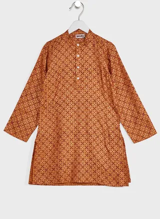 Kids Printed Long Kurta 