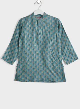 Kids Printed Long Kurta 