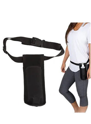 Massage Holster Belt Single Bottle Waist Bag Adjustable Shoulder Strap Massage Lotion Massage Oil Waist Pouch for Massage Oil, Massage Lotion 