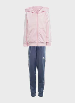 Little Kids 3 Stripes Shiny Tracksuit 