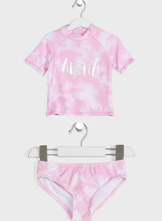 Kids Tie Dye T-Shirt & Knickers Set 