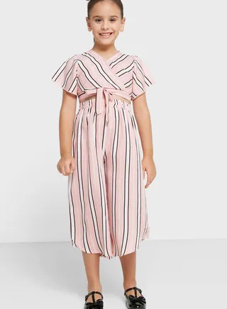 Nauti Nati Girls Striped Top With Palazzos 
