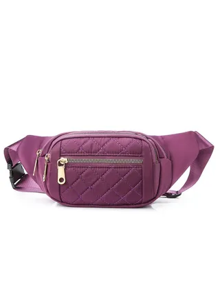 2024 new men's and women's waist bag Korean version embroidery thread shoulder Messenger bag outdoor sports multi-functional chest bag 