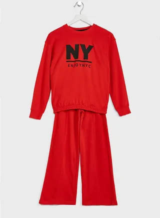 Sweatshirt And Joggers Set 