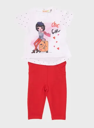 Infant Graphic Top + Trousers Set 