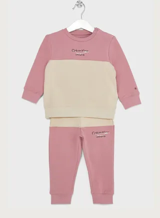 Infant Color Block Logo Tracksuit 
