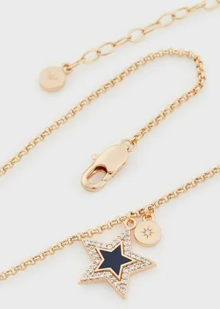 Blue Lacquer Pendant Necklace