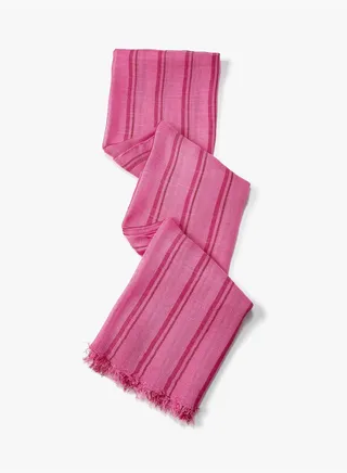 Linen Scarf Striped 70x180 cm