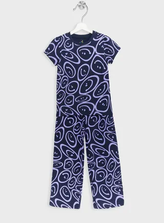 Casual T-Shirt & Joggers Set For Girls 