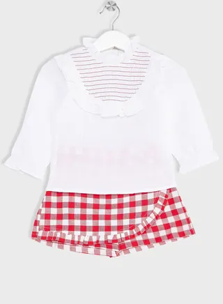 Nauti Nati Girls Red Clothing Set 