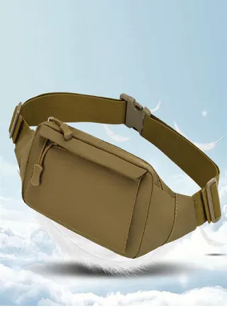Barbarism Military Waist Bag Money for Daily Use Travel Hiking Climbing Running 