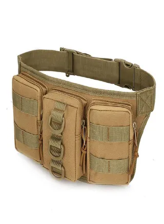 Scione Tactical Molle Waist Military Caouflage Outdoor Waterproof Travel Camping Hiking Running Bag 