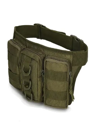 Scione Tactical Molle Waist Military Caouflage Outdoor Waterproof Travel Camping Hiking Running Bag 