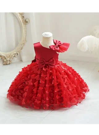 New Girls' Puffy Dress Birthday Dress Dress 