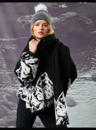 Şahika ErcüMan X Koton - Nature Themed Knit Scarf