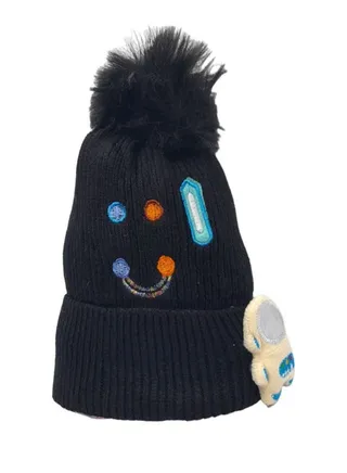 Cosmic Adventure Wool Beanie: Ignite Your Child's Imagination in Style! 