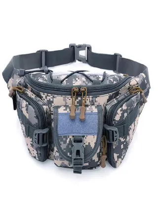 Outdoor Tactical Molle Waterproof Waist Fanny Pack Hiking Fishing Hunting Waist Camping Sport Bag 