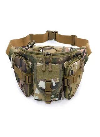 Outdoor Tactical Molle Waterproof Waist Fanny Pack Hiking Fishing Hunting Waist Camping Sport Bag 
