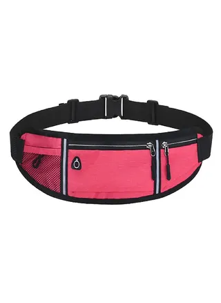 Unisex Running Waist Bag With Bottle Holder Sports Travel Portable Gym Bag 