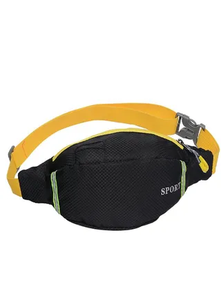 Unisex Outdoor Students Sport Luminous Strip Crossbody Bag Chest Bag Phone Bag 