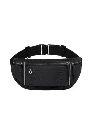 Sagit Unisex Running Waist Bag With Bottle Holder Sports Travel Portable Gym Bag 