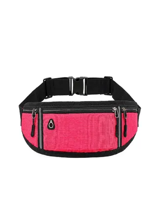 Sagit Unisex Running Waist Bag With Bottle Holder Sports Travel Portable Gym Bag 