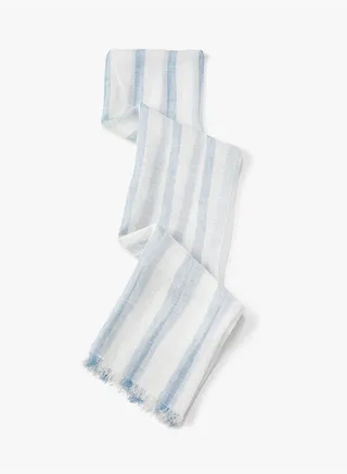 Linen Scarf Striped 70x180 cm
