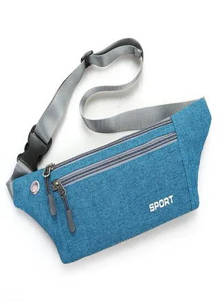 Women Men Multi-function Pockets Outdoor Sport Leisure Messenger Waist Packs Bag 