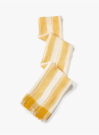 Linen Scarf Striped 70x180 cm