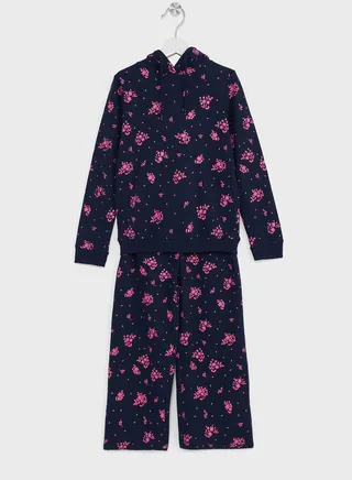 Pullover Hoodie & Joggers For Girls 