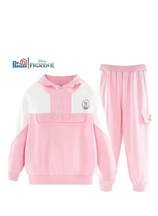 Disney girls' hooded sweatsuit 