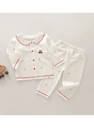 Baby Summer Lightweight Breathable Soft Sleepwear Two Piece Set 