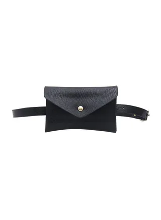 Fashion Snake Print Casual Waist Bag Black 