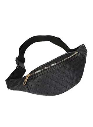 Retro Style Waistpack Black 
